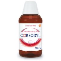 Corsodyl Aniseed Mouthwash Alcohol Free (300 ml)