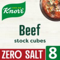Knorr Beef Zero Salt Stock 8 Cubes (72 g)