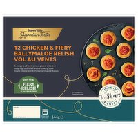 SuperValu Signature Tastes Fiery Chicken & Ballymaloe Relish Vol Au Vents 12 Pk (144 g)