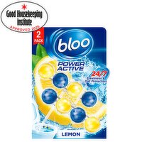 Bloo Power Active Lemon Rim Block Twin Pack (100 g)