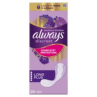 Always Discreet Incontinence Liner Long Plus (20 Piece)