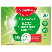 SuperValu All in One Eco Dishwasher Tablets (30 Piece)