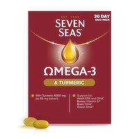 Seven Seas Omega-3 With Tumeric 30 Caps & 30 Tabs (60 Piece)