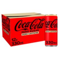 Coca-Cola Zero Sugar Zero Caffeine Can 12 Pack (330 ml)