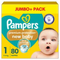 Pampers New Baby Size 1 Jumbo Plus (80 Piece)