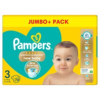 Pampers New Baby Size 3 Jumbo+ (70 Piece)