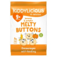 Kiddlyicious Mlt Btns Ban & Pum M 9months (10 g)