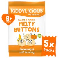 Kiddlyicious Mlt Btns Ban & Pum M 9months (10 g)