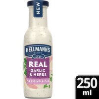 Hellmanns Salad Dressing Garlic 6x250ml Bottle (250 ml)