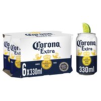 Corona Extra Lager Can 6 Pack (330 ml)