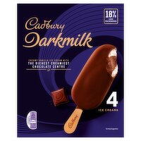 Cadbury Dark Milk Ice Cream Stick 4 Pack (90 ml)