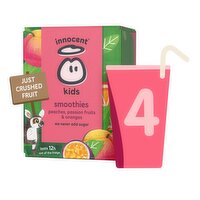 Innocent Kids Smoothie Peach And Passionfruit 4 Pack (600 ml)