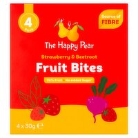 The Happy Pear Strawberry & Beetroot Fruit Bites 4 Pack (120 g)