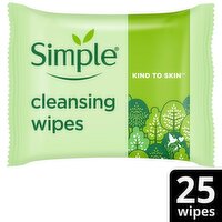 Simple Cleanse Facial Wipes Kts (25 Piece)