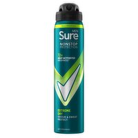 Sure For Men Non Stop 72 Hour Antiperspirant Deodorant Extreme Dry   (250 ml)