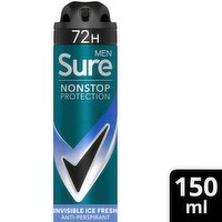 Sure For Men Antiperspirant Invisible Ice Nonstop (150 ml)