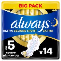 Always Ultra Secure Night X Size 5 (14 Piece)