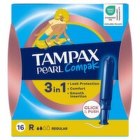 Tampax Compak Pearl Regular (16 Piece)