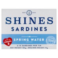 Shines Irish Sardines In Spring Water (106 g)