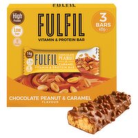 Fulfil Peanut & Caramel Bar 3 Pack Multipack (40 g)