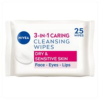 Nivea Biodegradable Face Wipes Dry Skin (25 Piece)