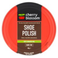 Cherry Blossom Shoe Polish Dark Tan Tin (40 g)