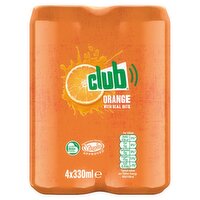 Club Orange Can 4 Pack (330 ml)