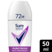 Sure Non Stop 72 Hour Antiperspirant Deodorant Roll On (50 ml)