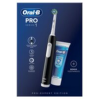 Oral-b Pro 1 Cross Action Black + Pro Ex Paste (1 Piece)