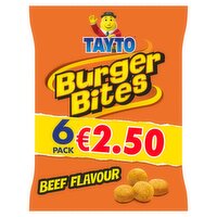 Tayto Burger Bites Snacks 6 Pack (20 g)
