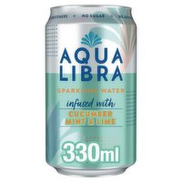 Aqua Libra Cucumber Mint & Lime Sparkling Water Can (330 ml)