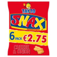 Tayto Cheese & Onion Snax 6 Pack (17 g)