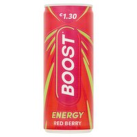 Boost Energy Red Berry Drink Can (250 ml)