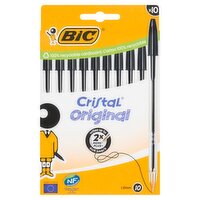 Bic Cristal Medium 10pk Black (1 Piece)