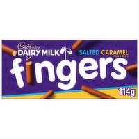 Cadbury Fingers Salted Caramel Chocolate Biscuits (114 g)