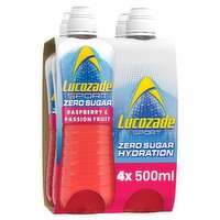 Lucozade Sport Zero Raspberry 4 Pack (500 ml)