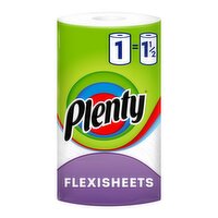 Plenty Flexi-Sized Sheets 50% Longer Tubeless Kitchen Towel (1 Roll)