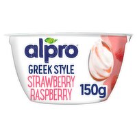 Alpro Strawberry & Raspberry Greek Style Yogurt (150 g)