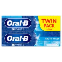 Oral-B 3D White Arctic Fresh Twin Pack (75 ml)