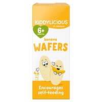 Kiddylicious Banana Wafers 4 Pack (16 g)