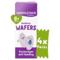 Kiddylicious Blueberry Wafers 4 Pack (16 g)