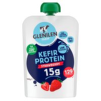 Glenilen Farm Kefir Protein Strawberry Yoghurt Pouch (160 g)