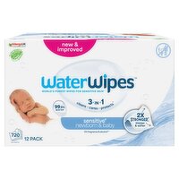 WaterWipes Original Baby Wipes 12 Pack (60 Piece)