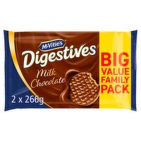 McVitie's Milk Chocolate Digestives Twin Pack Case (262 g)