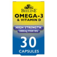 Beeline Omega-3 & Vitamin D 1000mg Capsules (30 Piece)