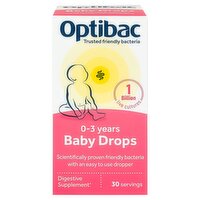 Optibac Baby Drops 0-3 Months 30 Servings (1 Piece)