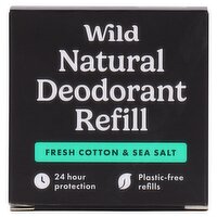 Wile For Men Fresh Cotton & Sea Salt Refill Natural Deodorant (40 g)