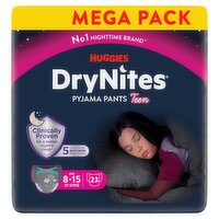 Huggies DryNites Pyjama Pants Mega Pack Girl 8-13 Years (23 Piece)