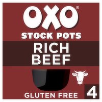 Oxo Rich Beef with Rosemary & Onion Stock Pots 4 Pack (20 g)