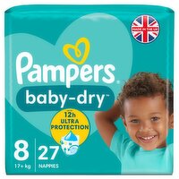 Pampers Baby-Dry Nappies Size 8 (27 Piece)